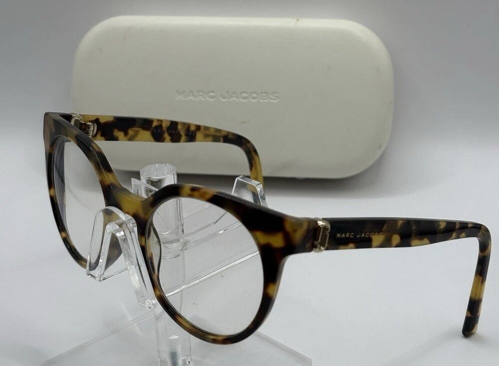 Marc Jacobs Eyeglasses Round Tortoiseshell Women 49mm Optical Frame
